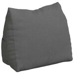 vidaXL Coussin de Dos Gris foncé 60 x 20 x 50 cm tissu