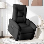 vidaXL Fauteuil inclinable noir tissu