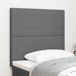 Tête de lit vidaXL Design Simple Gris Clair 80 cm en Tissu Velours Côtelé