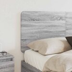 vidaXL Tête de lit Gris Sonoma 160 cm Bois d'ingénierie