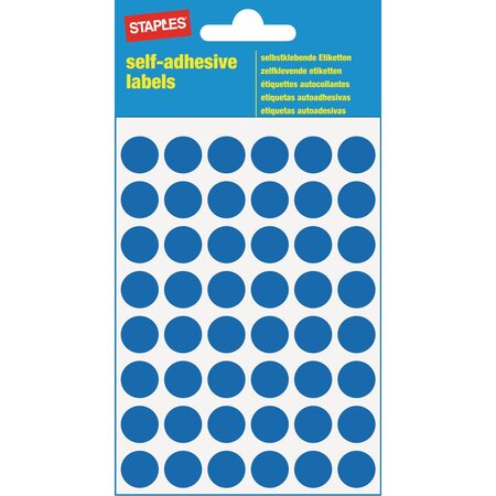 Pastille adhésive couleur - Ø 12 mm - Coloris Bleu - 240 pastilles (paquet 240 unités)