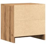 vidaXL Tables de chevet 2 Pièces chêne artisanal bois d'ingénierie