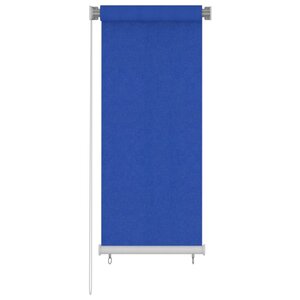 vidaXL Store roulant d'extérieur 60x140 cm Bleu PEHD