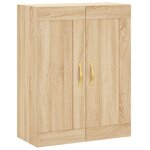 vidaXL Buffet haut Chêne sonoma 69 5x34x180 cm Bois d'ingénierie