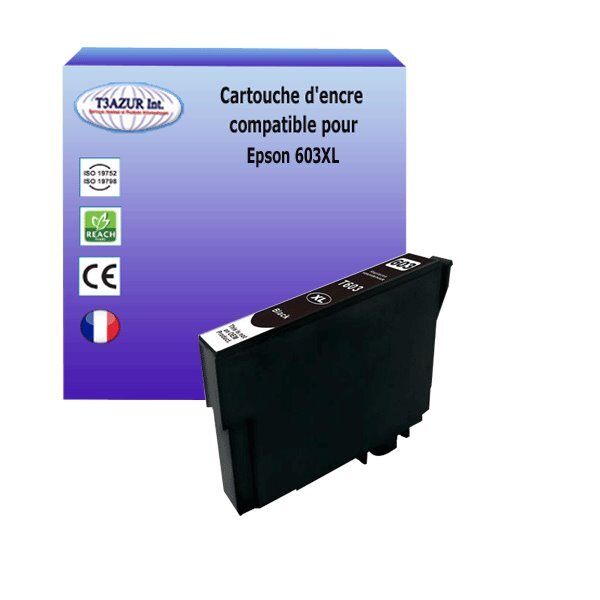 Cartouche compatible avec  epson 603 xl noire pour epson workforce wf-2850dwf wf-2870dwf wf2835-dwf