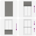 vidaXL Store plissé anthracite 105x200 cm largeur du tissu 104 4 cm
