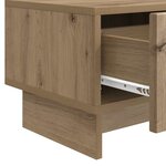 vidaXL Meuble TV 147 x 34 5 x 30 cm Chêne artisanal Bois d'ingénierie
