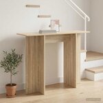 vidaXL Table console Chêne Sonoma 100 x 30 x 75 cm Bois d'ingénierie