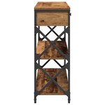 Table Console vidaXL en Bois Ancien 100x28x75 cm en Bois Ingénieré et Acier