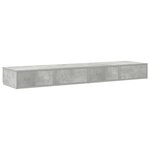 vidaXL Tiroirs de lit Gris béton 160x36 5x16 5 cm Bois d'ingénierie