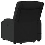 vidaXL Fauteuil de massage inclinable Noir Tissu