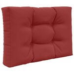 vidaXL Coussin de canapé d'extérieur 2 Pièces Bordeaux Polyester