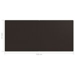 vidaXL Tapis de tente 250x550 cm Marron