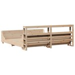 vidaXL Cadre de lit sans matelas 200x200 cm bois massif de pin