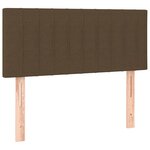 vidaXL Sommier à lattes de lit matelas et LED marron foncé 120x190 cm