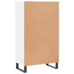 vidaXL Armoire à chaussure Blanc brillant 60x35x105 cm Bois ingénierie