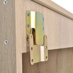 vidaXL Mobilier de salle de bain avec lavabo 7 Pièces Beige