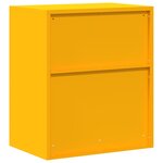 vidaXL Armoire de rangement Jaune moutarde 60 x 40 x 70 cm Acier