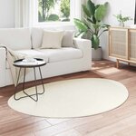 vidaXL Tapis HUARTE Crème 100 x 200 cm Polyester