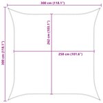 vidaXL Voile d'ombre Orange et marron 3 x 3 m 100   polyester Oxford