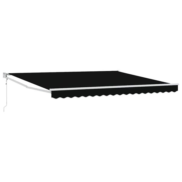 vidaXL Auvent Rétractable Noir 400 × 300 cm Polyester