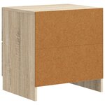vidaXL Cabinet de chevet 2 Pièces Chêne Sonoma 43 x 34 5 x 44 5 cm