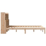 vidaXL Lit bibliothèque sans matelas 135x190 cm bois de pin massif