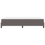 vidaXL Lit avec matelas Gris 120 x 200 cm Faux cuir
