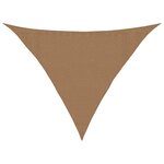 vidaXL Voile d'ombrage 160 g/m² Taupe 3 5x3 5x4 9 m PEHD