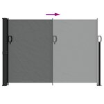 vidaXL Store latéral rétractable Anthracite 140 x 500 cm