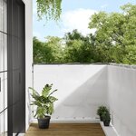 vidaXL Écran de balcon blanc 120x700 cm 100  polyester oxford