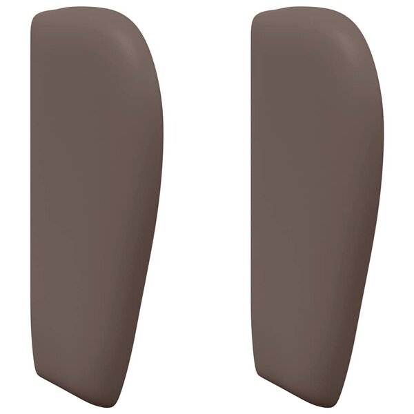 vidaXL Oreille de tête de lit Marron 40 x 23 x 6 cm Mousse et PVC