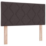 Headboard LED vidaXL Design blocs de diamant Marron foncé 100 cm Tissu