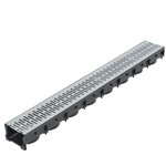 vidaXL Caniveau de drainage 3 Pièces Acier galvanisé 3 m