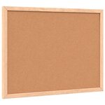 vidaXL Tableau noir avec cadre bois de pin massif noir 40x30 cm