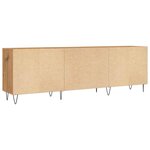 vidaXL Meuble TV chêne artisanal 150x30x50 cm bois d'ingénierie