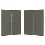 vidaXL Mur de tente de fête 2 pièces 200 x 195 cm Anthracite