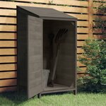 vidaXL Remise de jardin Anthracite 55x52x112 cm Bois de sapin solide