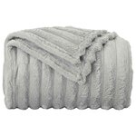 vidaXL Couvertures à jeter 6 Pièces Gris 240 x 220 cm Toison