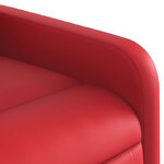 vidaXL Fauteuil de massage inclinable rouge similicuir