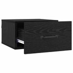 vidaXL Cabinet de chevet Chêne noir 35 x 35 x 20 cm Bois d'ingénierie