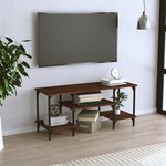vidaXL Meuble TV chêne marron 102x35x45 5 cm bois d'ingénierie