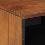 vidaXL Meuble TV Marron 100 x 33.5 x 46 cm Bois de manguier massif