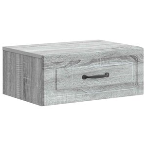 vidaXL Cabinet de chevet mural Sonoma gris 49 x 34 5 x 20 cm