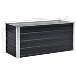 vidaXL Lit surélevé de jardin Anthracite 100x40x45 cm Acier galvanisé