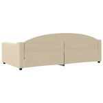 vidaXL Lit de repos crème 100x200 cm tissu