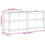 vidaXL Jardinière 150x50x70 cm bois massif de douglas