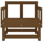 vidaXL Chaises de jardin lot de 2 marron miel bois massif de pin