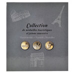 Album de collection pour 50 médailles touristiques - 25 5x28 cm - gris - exacompta