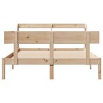 vidaXL Cadre de lit sans matelas 135x190 cm bois de pin massif